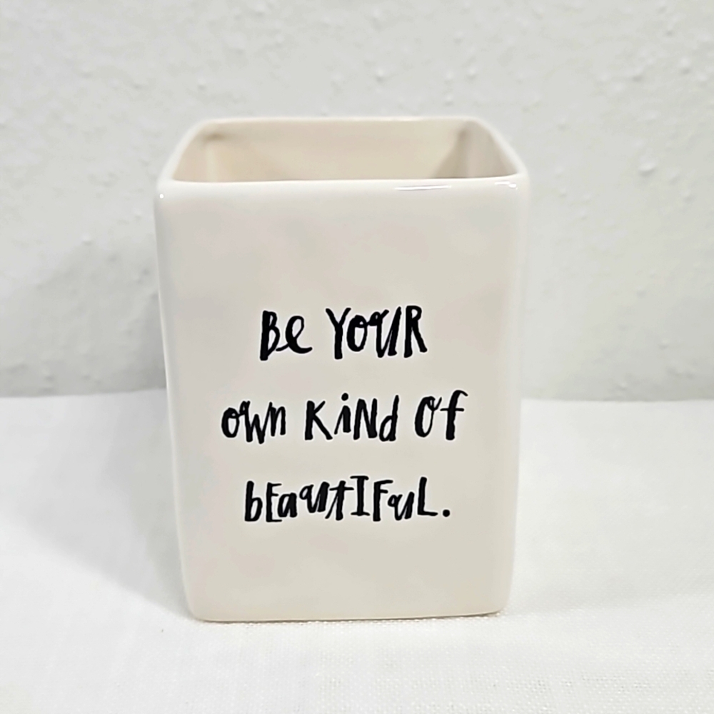 Rae Dunn Artisan Collection Be Your Own Kind Of Beautiful Ceramic Pen Holder